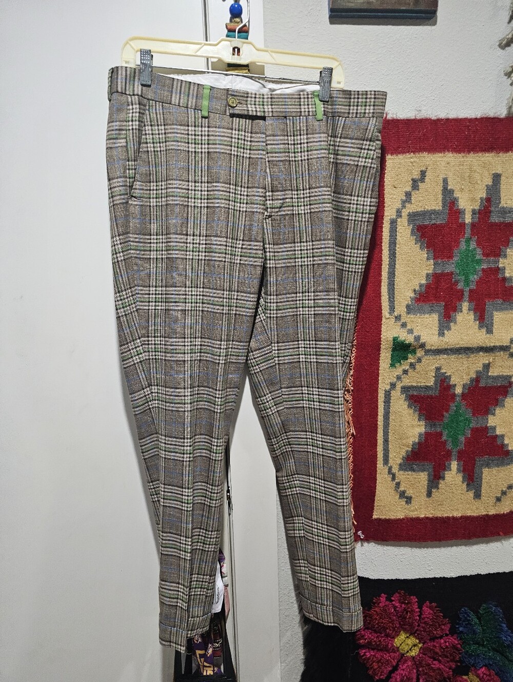 Vintage Ing. Belgianni Plaid Pants 36